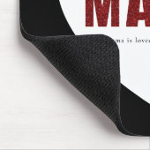 Moderne Personalisierte Mama Herz-Mauspad Mousepad (Ecke)