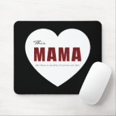Moderne Personalisierte Mama Herz-Mauspad Mousepad (Mit Mouse)