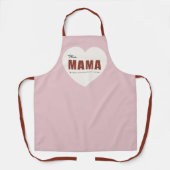 Moderne personalisierte Mama-Herz-Schürze Schürze (Vorderseite)
