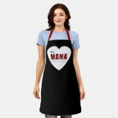 Moderne personalisierte Mama-Herz-Schürze Schürze (Getragen)