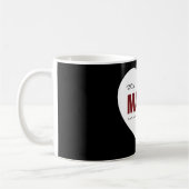 Moderne Personalisierte Mama Herz Tasse (Links)