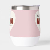 Moderne Personalisierte Mama Herz Wasserflasche (Links)