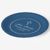 Moderne, Personalisierte Marine Pappteller (Schrägansicht)