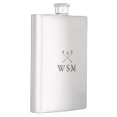 Moderne Personalisierte monogram Golf Clubs Flask Flachmann (Rechts)