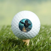 Moderne personalisierte Monogramm-Grafik-Golfbälle Golfball (Insitu T-Shirt)