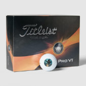 Moderne personalisierte Monogramm-Grafik-Golfbälle Golfball (Äußeres Gebäude)