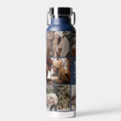 Moderne Personalisierte Monogramm- und Fotolackens Trinkflasche (Vorne)