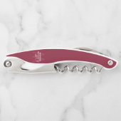 Moderne personalisierte Monogramm und Name des Tra Kellnermesser (Vorderseite)