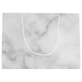 Moderne Personalisierte Monogramm- und Name-Trauze Große Geschenktüte (Rückseite)