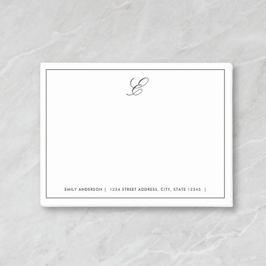 Moderne personalisierte Monogramme Post-it Klebezettel