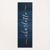 Moderne Personalisierte Name Chic Kalligrafie Yogamatte (Vorderseite)