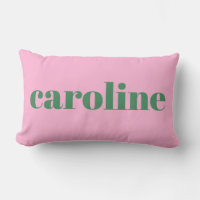 Moderne Personalisierte Name Vornehm Süße Rosa Grü
