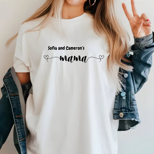 Moderne Personalisierte Namen von Kindern Niedlich T-Shirt