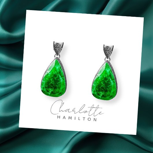 Moderne Personalisierte Namenskarte Grau Tones Ear Mitteilungskarte