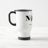 Moderne personalisierte Nana-Blumengeschenk Reisebecher (Links)