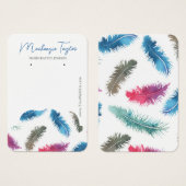 Moderne Personalisierte Ohrhörerkarte (Vorne & Hinten)