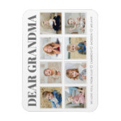 Moderne Personalisierte Oma Wir Liebe Sie 8 Fotos Magnet (Vertikal)