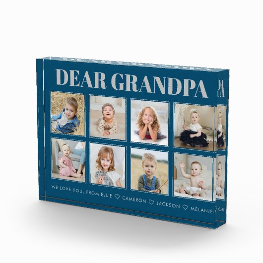 Moderne Personalisierte Opa Wir Liebe Sie 8 Fotos (Rechts)