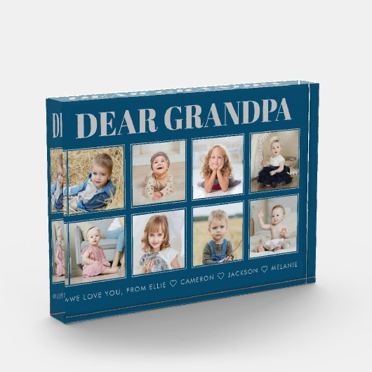 Moderne Personalisierte Opa Wir Liebe Sie 8 Fotos (Links)
