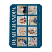 Moderne Personalisierte Opa Wir Liebe Sie 8 Fotos Magnet (Vertikal)