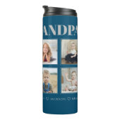 Moderne Personalisierte Opa Wir Liebe Sie 8 Fotos Thermosbecher (Nach rechts gedreht)