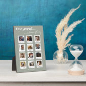 Moderne Personalisierte Paare Foto Liebe Fotoplatte (Seite)