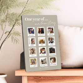 Moderne Personalisierte Paare Foto Liebe Story Bei Fotoplatte