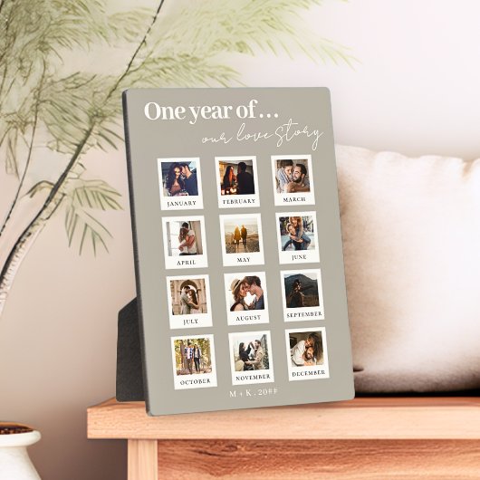 Moderne Personalisierte Paare Foto Liebe Story Bei Fotoplatte