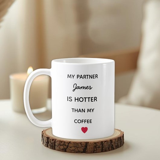 Moderne personalisierte Partner-Kaffeetasse Kaffeetasse