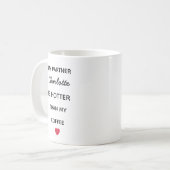 Moderne personalisierte Partner-Kaffeetasse Kaffeetasse (Vorderseite Links)