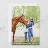 Moderne Personalisierte Pet Foto Save The Date (Vorderseite)