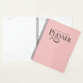 Moderne personalisierte Rosa Planer (Anzeige)
