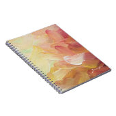 Moderne Personalisierte Rot Goldene Aquamarine Ölf Notizblock (Rechte Seite)