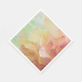 Moderne Personalisierte Rot Goldene Aquamarine Ölf Serviette