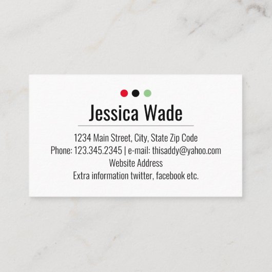 Moderne Personalisierte Rote Rosen Visitenkarte (Rückseite)