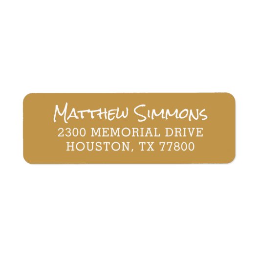 Moderne Personalisierte Rücksendeadresse (Vorne)