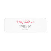 Moderne Personalisierte Rücksendeadresse (Vorne)