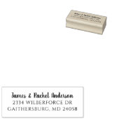 Moderne, Personalisierte Rücksendeadresse Gummistempel (Stempel)