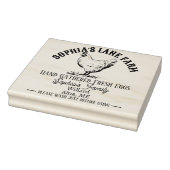 Moderne Personalisierte rustikale Betriebsanschrif Gummistempel (Stempel)