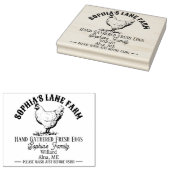 Moderne Personalisierte rustikale Betriebsanschrif Gummistempel (Stempel)