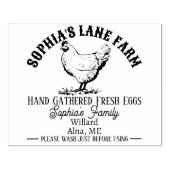 Moderne Personalisierte rustikale Betriebsanschrif Gummistempel (Prägung)