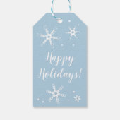 Moderne Personalisierte Schneeflocke Geschenkanhänger (Rückseite)