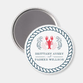 Moderne Personalisierte Schönheits-Hochzeit Magnet (Vorderseite/Rückseite)