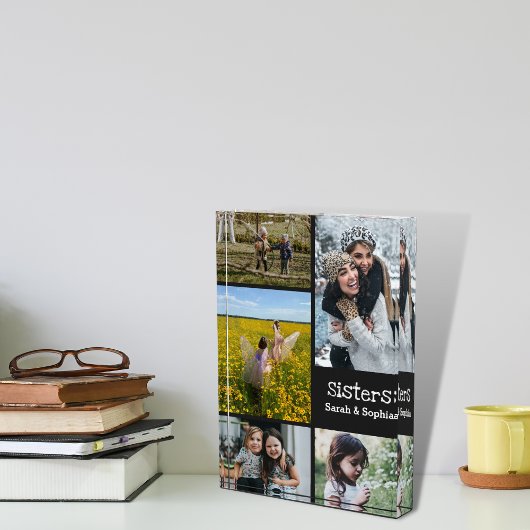 Moderne Personalisierte Schwestern 5 Foto Collage