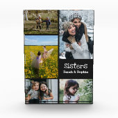 Moderne Personalisierte Schwestern 5 Foto Collage (Vorderseite)