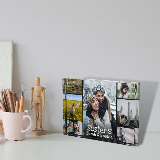 Moderne Personalisierte Schwestern 7 Foto Collage
