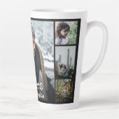 Moderne Personalisierte Schwestern 7 Foto Collage Milchtasse (Rechts)