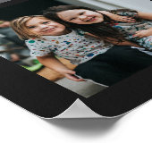 Moderne Personalisierte Schwestern 7 Foto Collage Poster (Ecke)