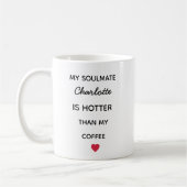 Moderne personalisierte Seelenverwandte Kaffeetass Kaffeetasse (Links)