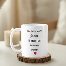 Moderne personalisierte Seelenverwandte-Kaffeetass